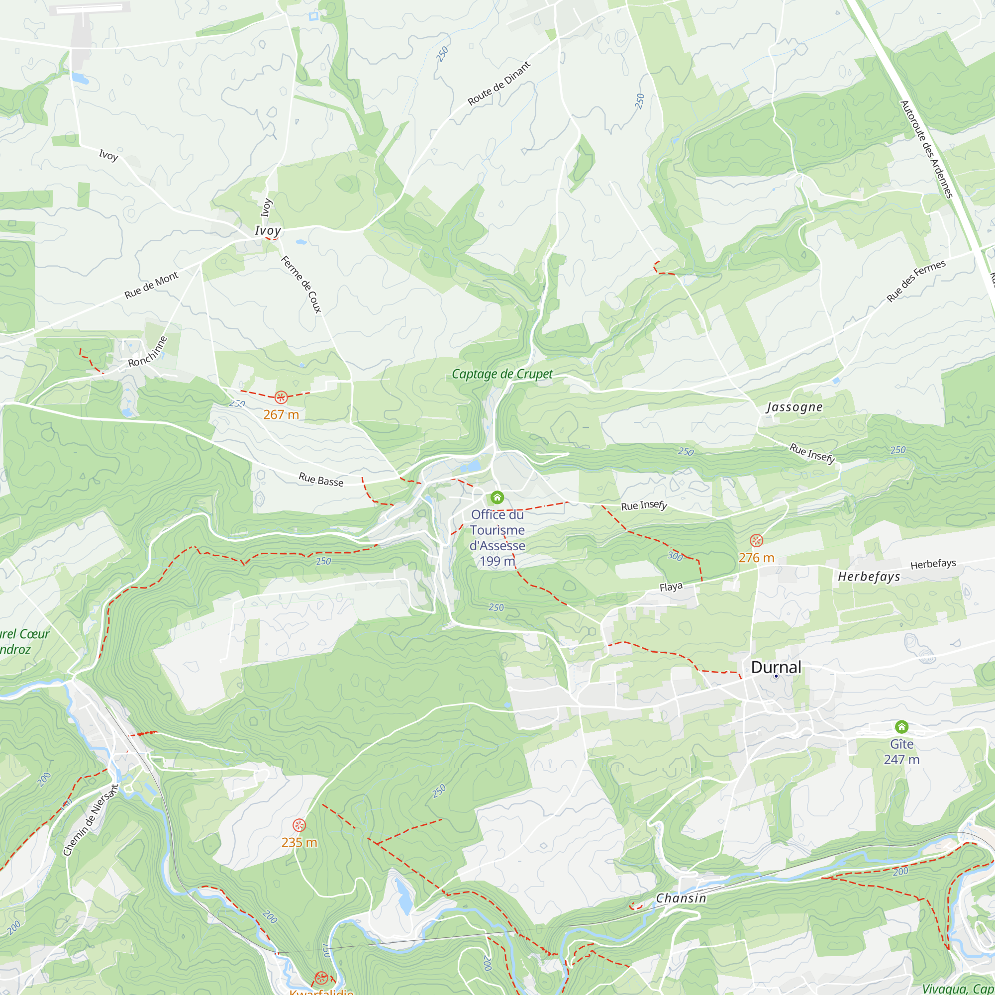 Office du Tourisme d'Assesse map