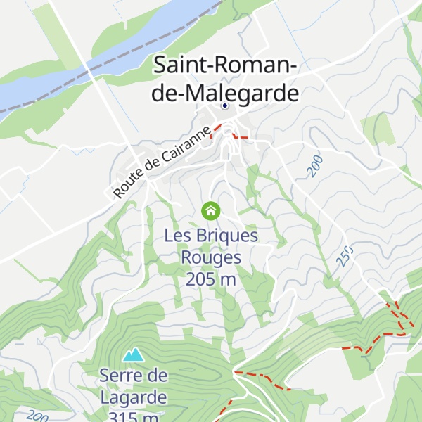 Map of Les Briques Rouges