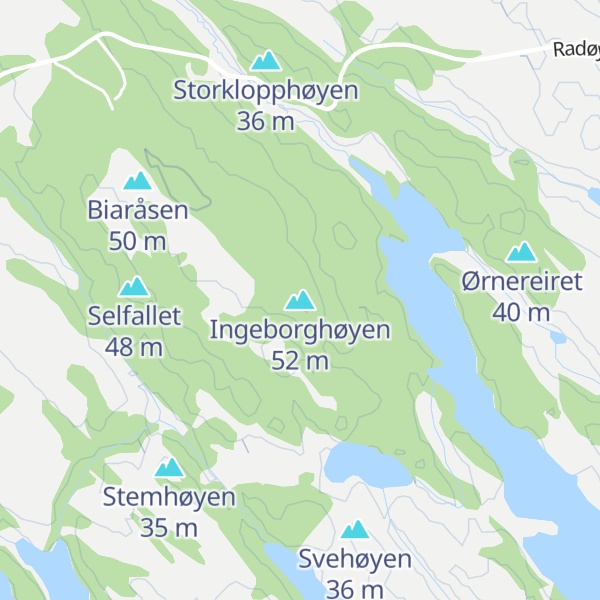 Map of Ingeborghøyen