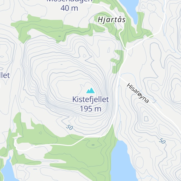 Map of Kistefjellet