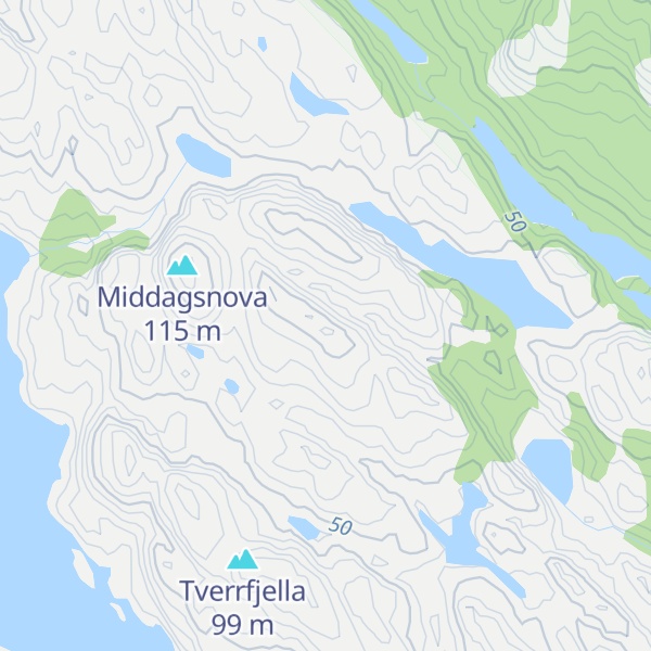 Map of Søre Heia