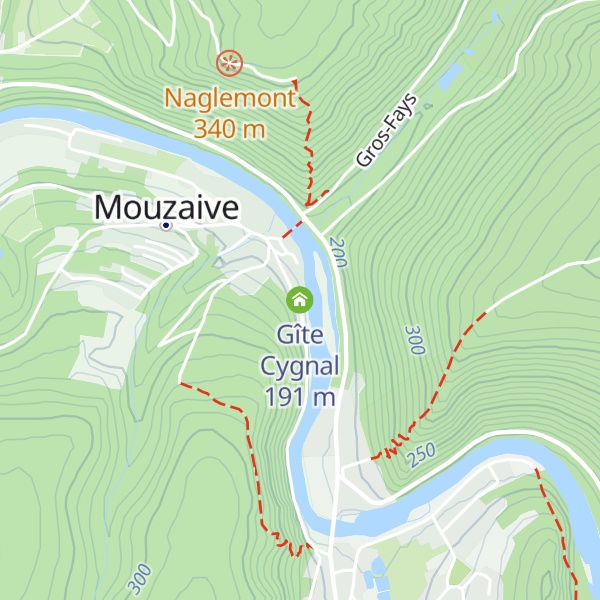 Map of Gîte Cygnal