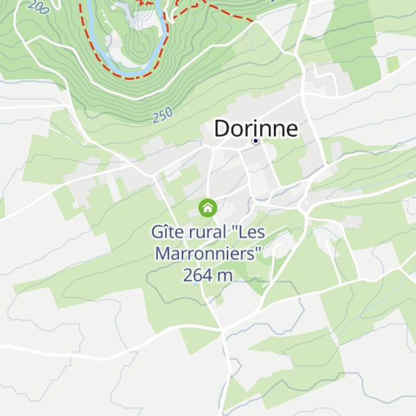 Map of Gîte rural "Les Marronniers"