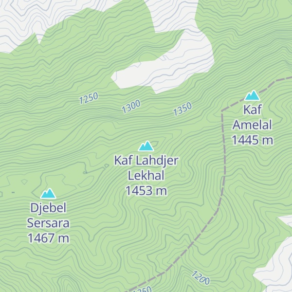Map of Kaf Lahdjer Lekhal