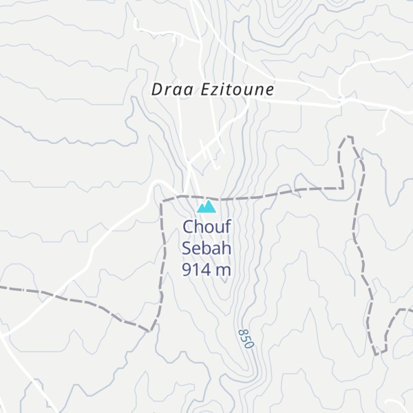Map of Chouf Sebah