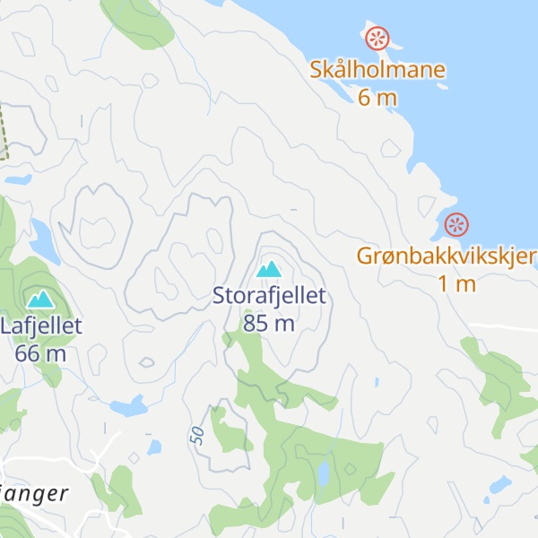Map of Storafjellet