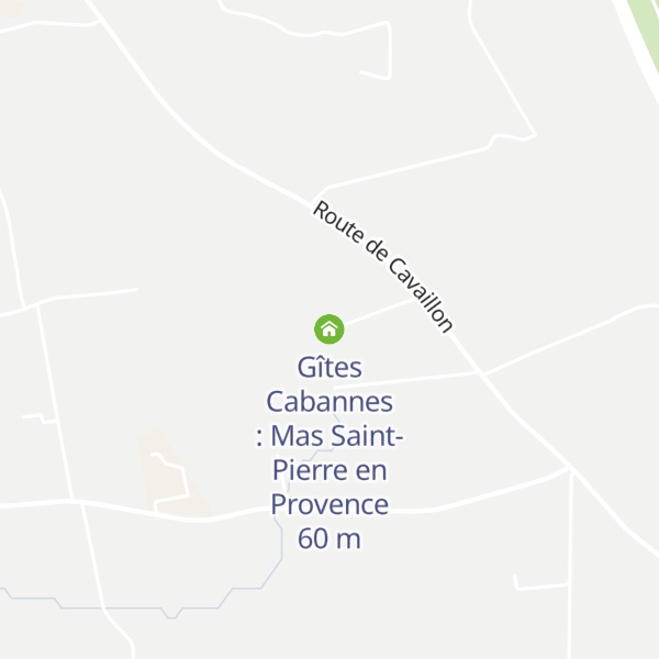 Map of Gîtes Cabannes : Mas Saint-Pierre en Provence
