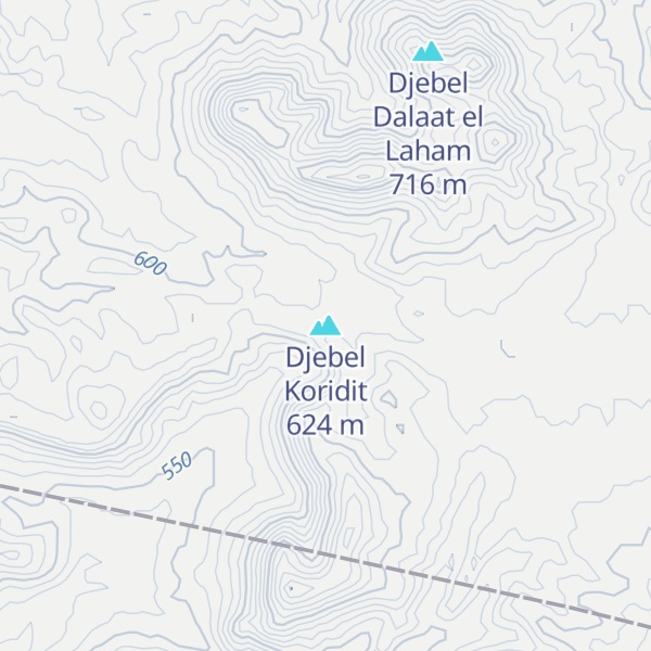 Map of Djebel Koridit
