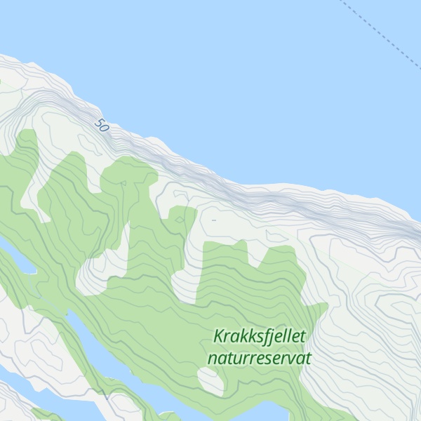 Map of Krakksfjellet