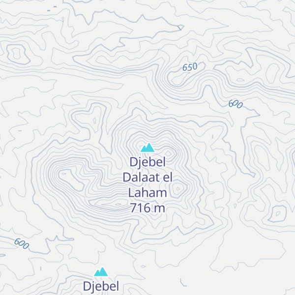 Map of Djebel Dalaat el Laham
