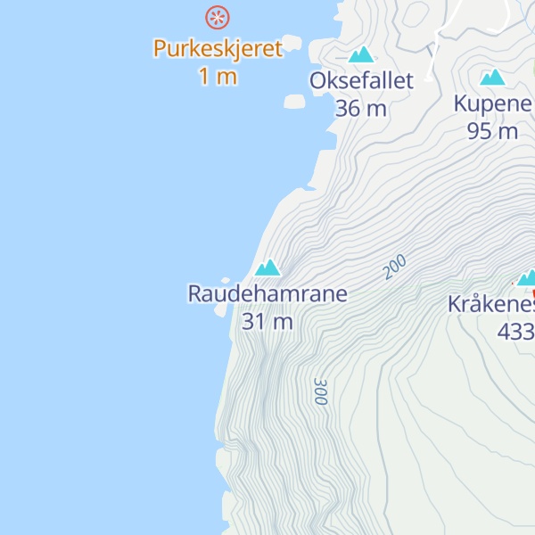 Map of Raudehamrane