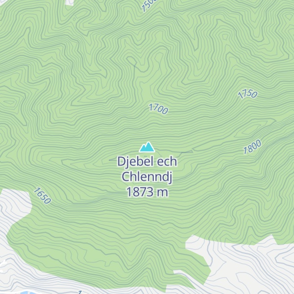 Map of Djebel ech Chlenndj