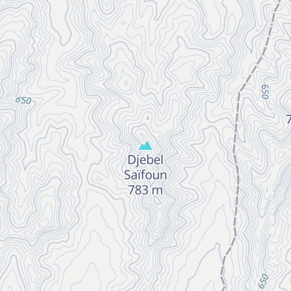 Map of Djebel Saïfoun