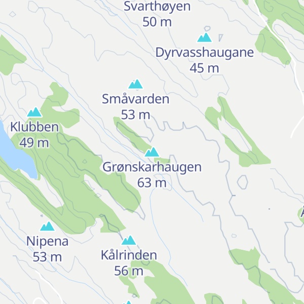 Map of Grønskarhaugen