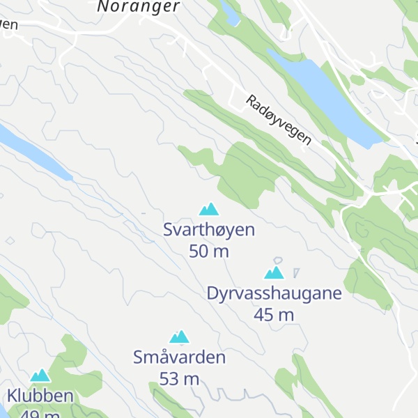 Map of Svarthøyen