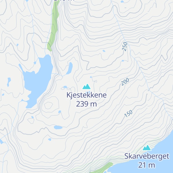 Map of Kjestekkene