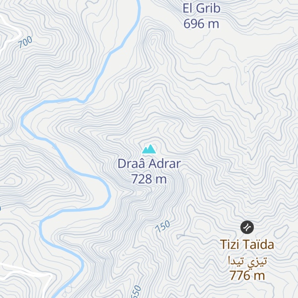 Map of Draâ Adrar