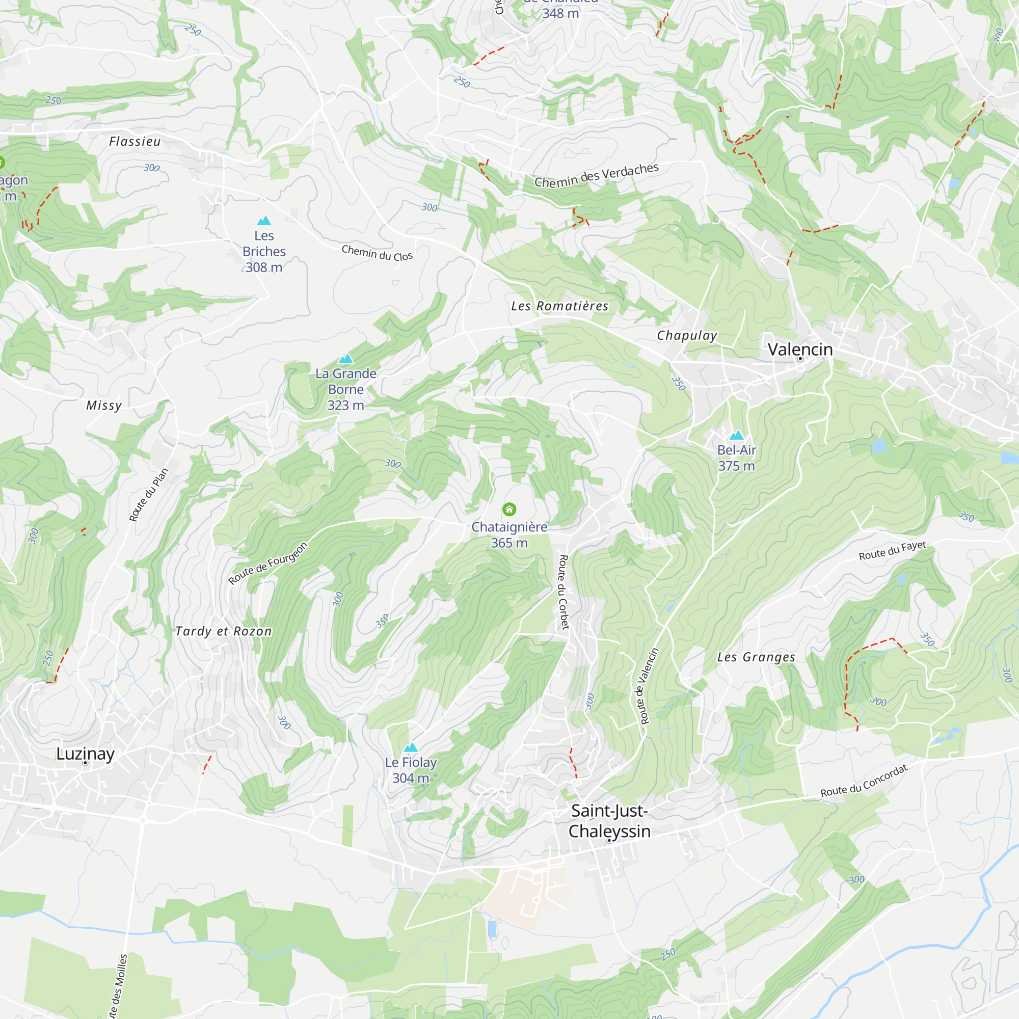 Chataignière map