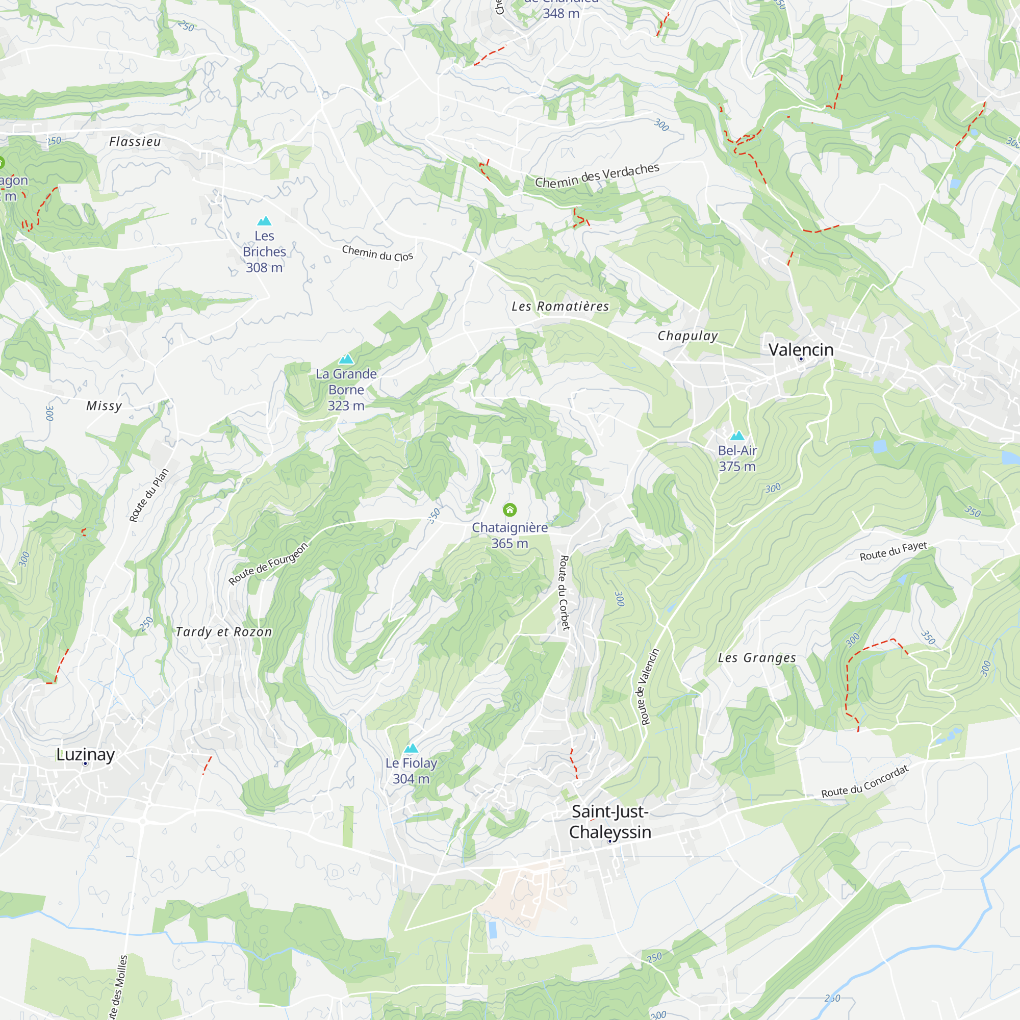 Chataignière map