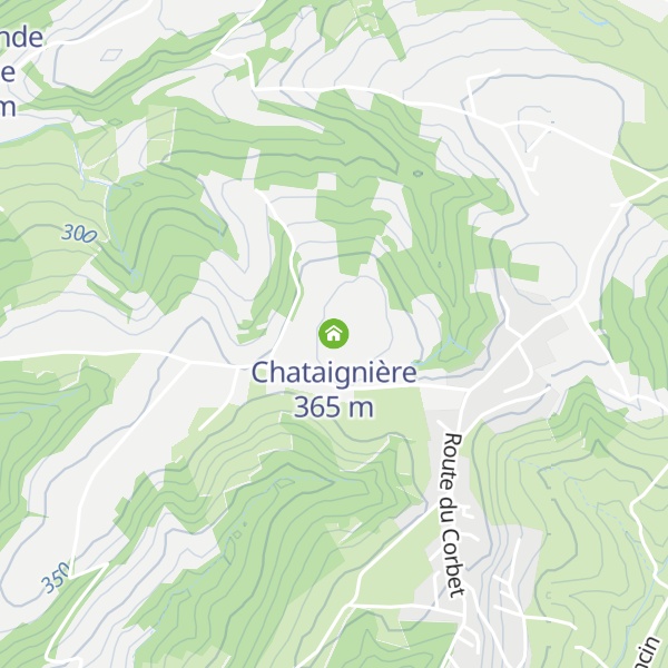 Map of Chataignière