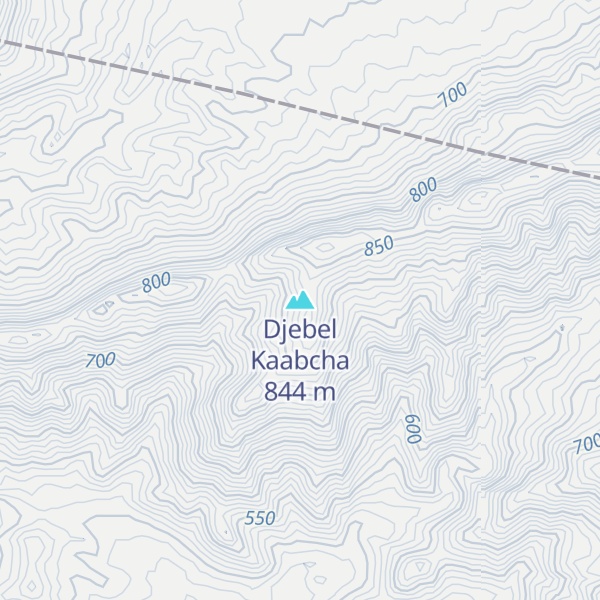 Map of Djebel Kaabcha