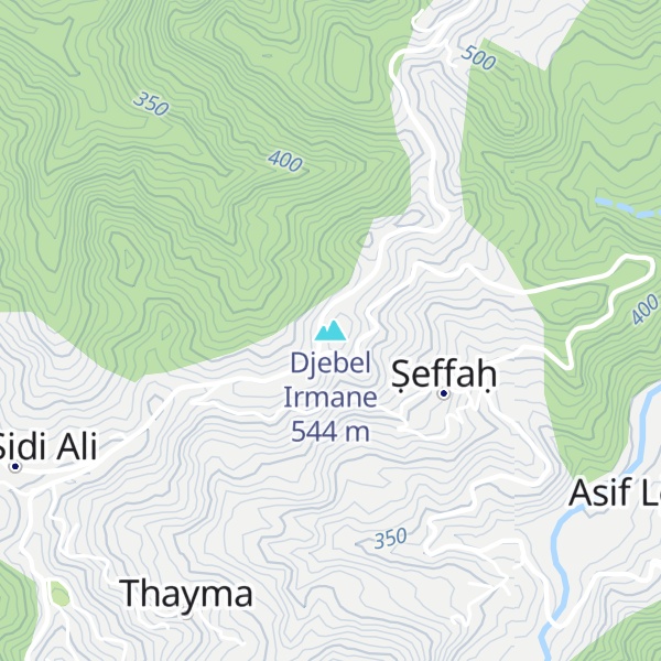 Map of Djebel Irmane