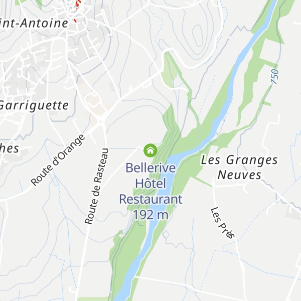 Map of Bellerive Hôtel Restaurant