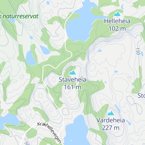 Map of Staveheia