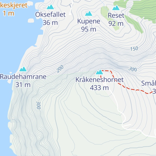 Map of Middagsnipa