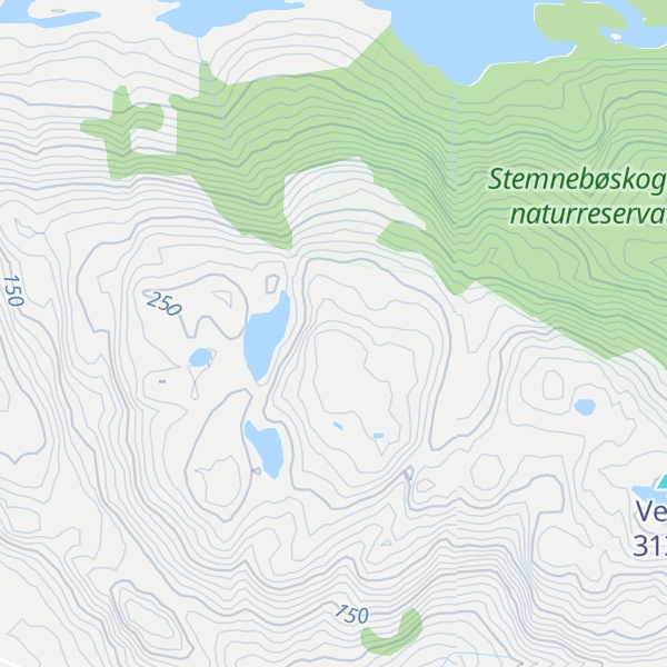 Map of Stemnebøfjellet