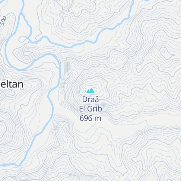 Map of Draâ El Grib