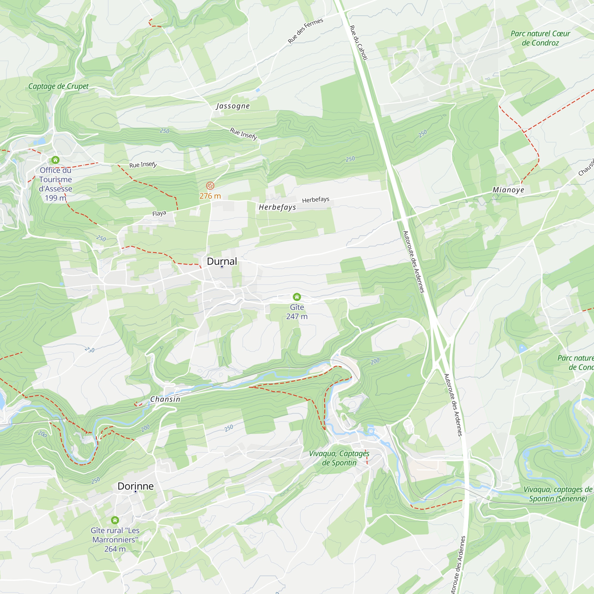 Gîte map