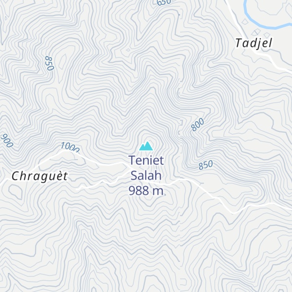 Map of Teniet Salah