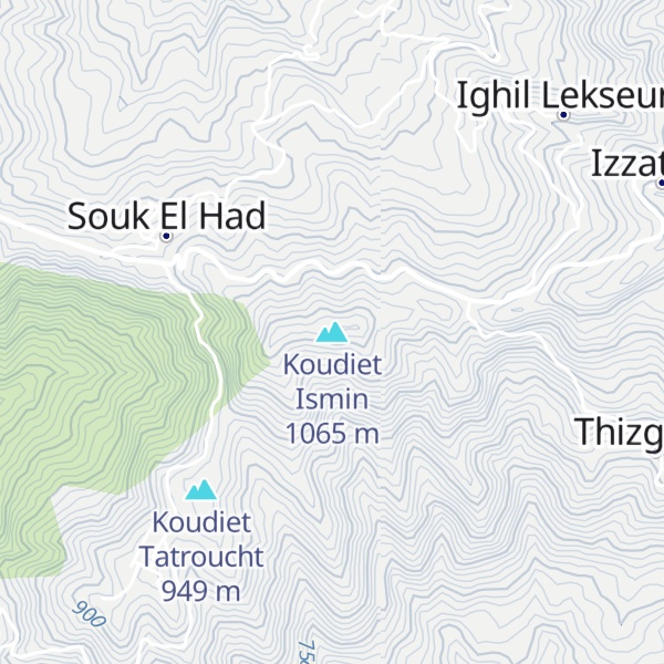 Map of Koudiet Ismin
