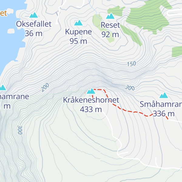 Map of Kråkeneshornet