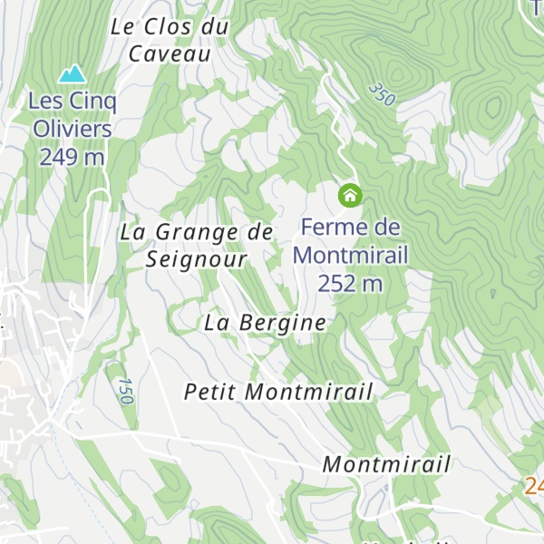 Map of La Bergerie
