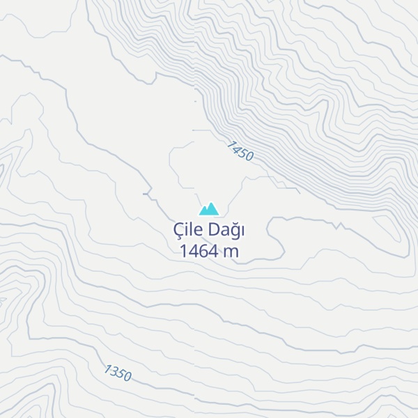Map of Çile Dağı