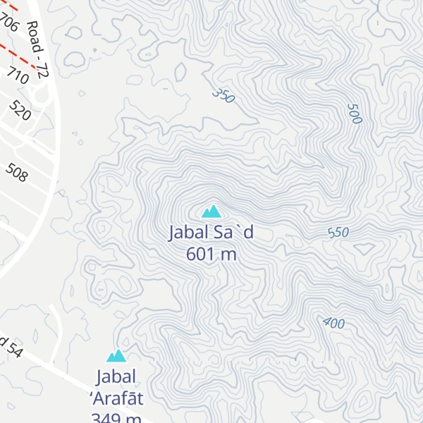 Map of Jabal Sa`d