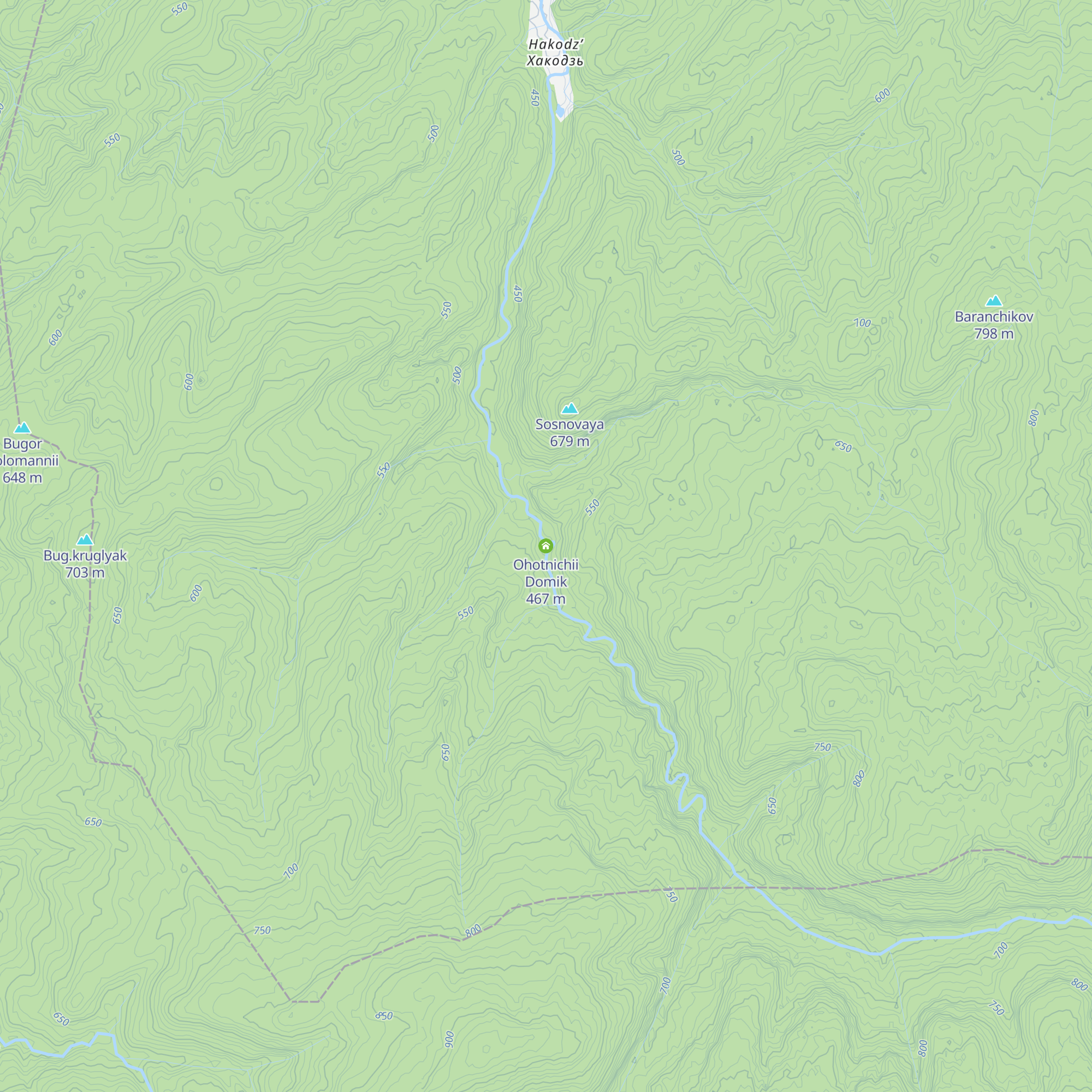 Ohotnichii Domik map