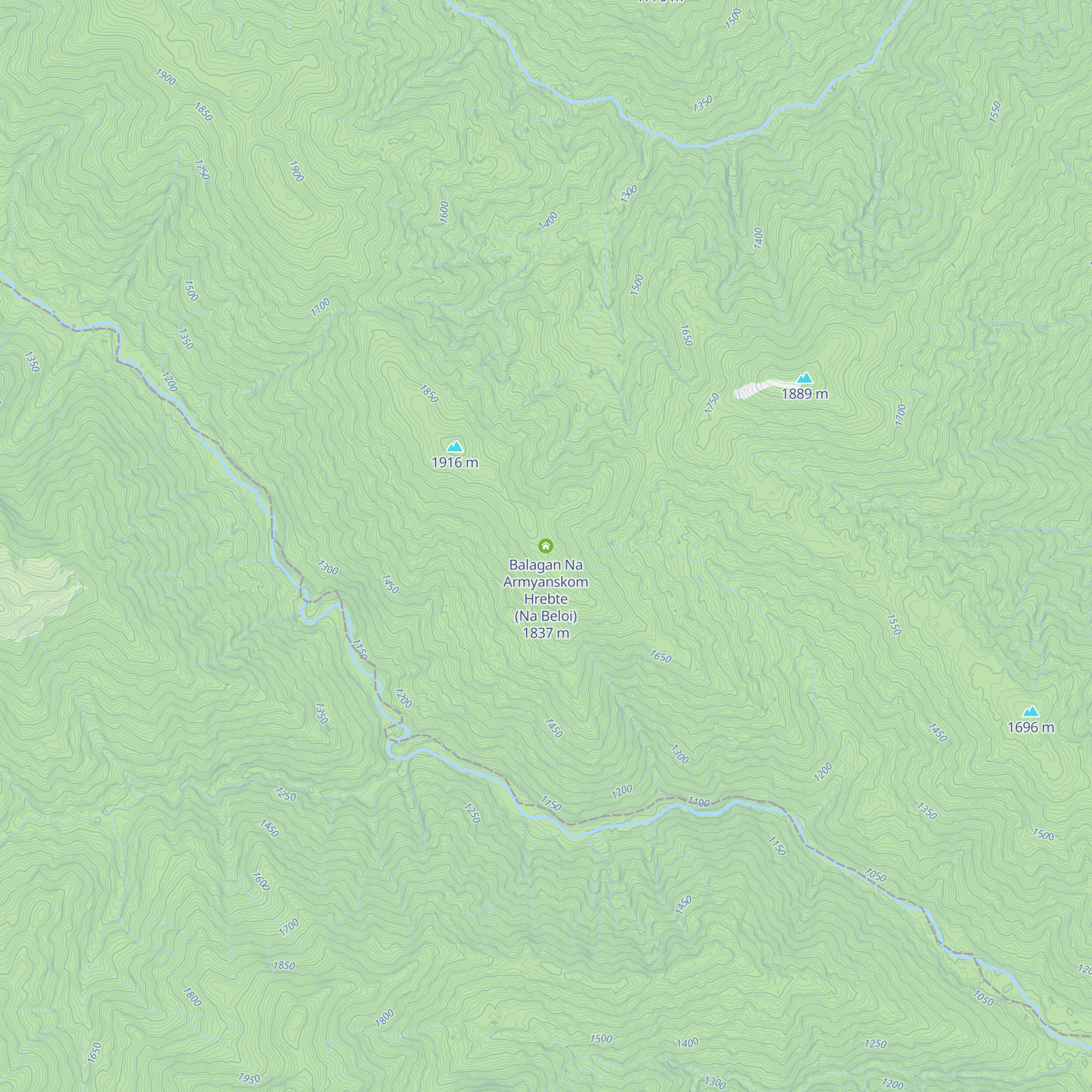 Balagan Na Armyanskom Hrebte (Na Beloi) map