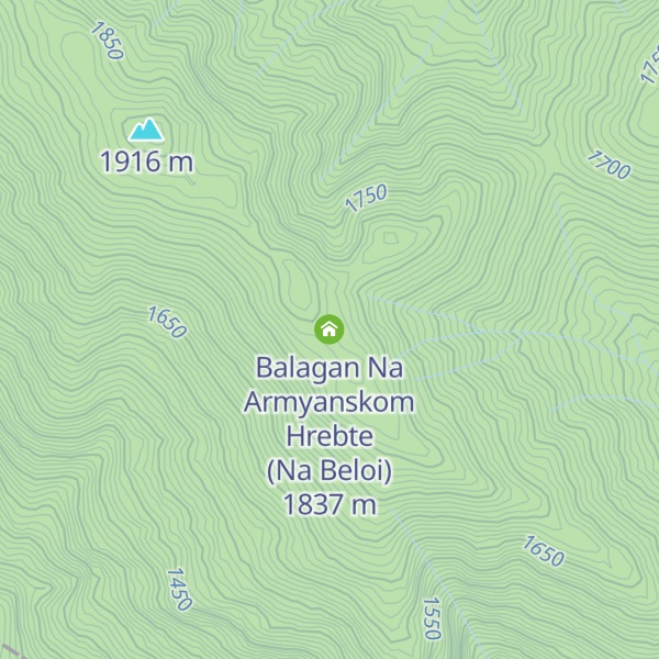 Map of Balagan Na Armyanskom Hrebte (Na Beloi)