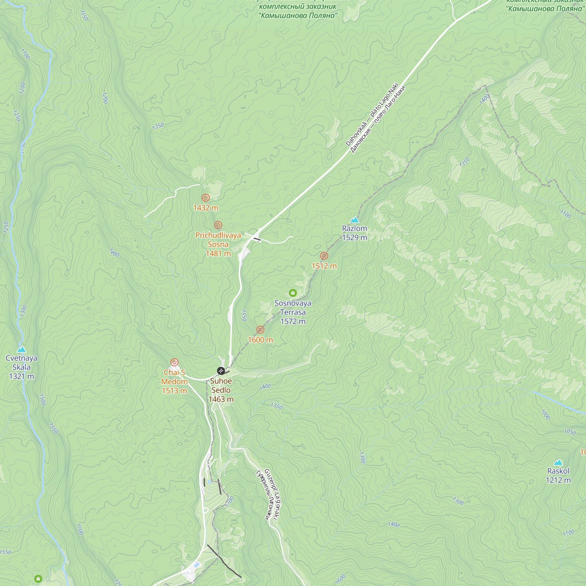 Sosnovaya Terrasa map