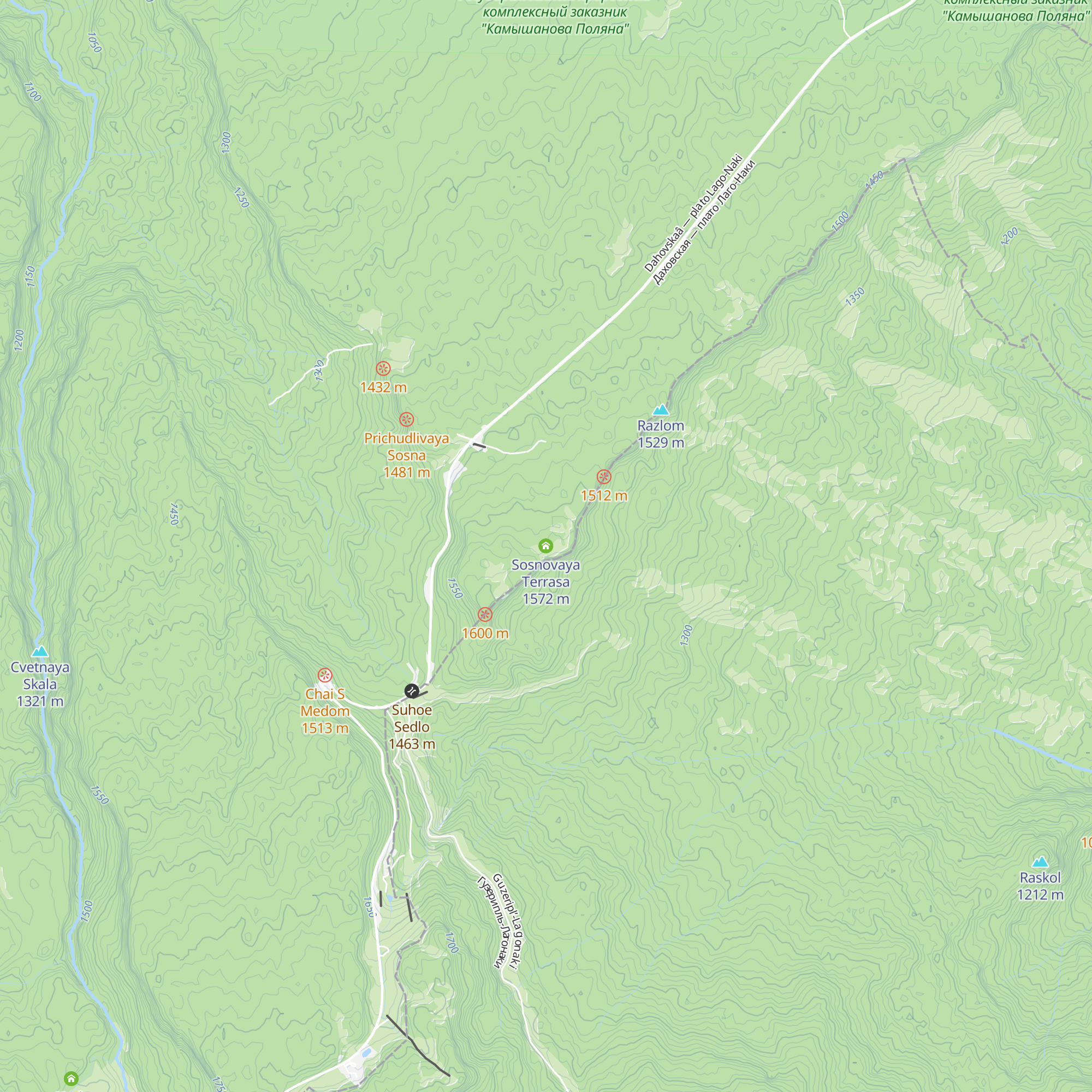 Sosnovaya Terrasa map