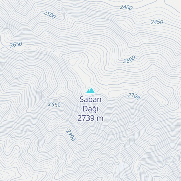 Map of Saban Dağı