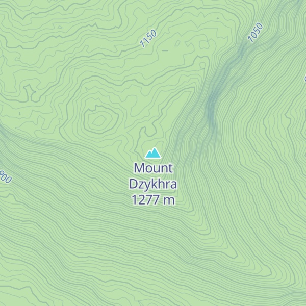Map of Mount Dzykhra