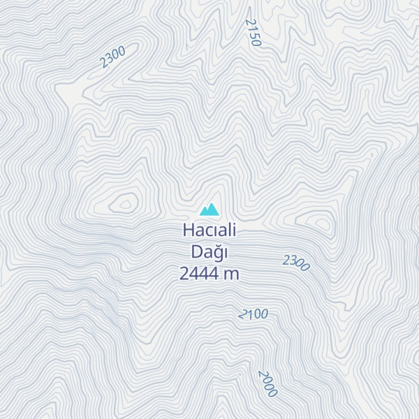 Map of Hacıali Dağı