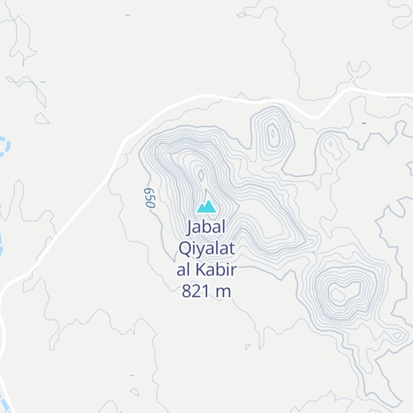 Map of Jabal Qiyalat al Kabir
