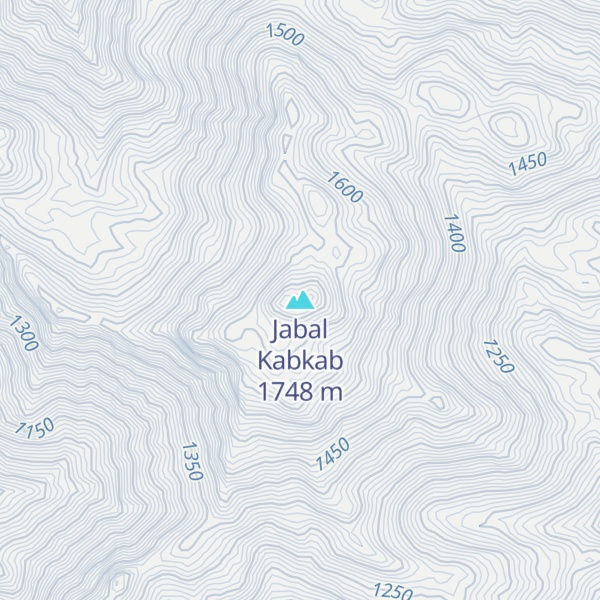Map of Jabal Kabkab