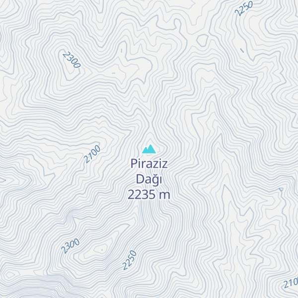Map of Piraziz Dağı