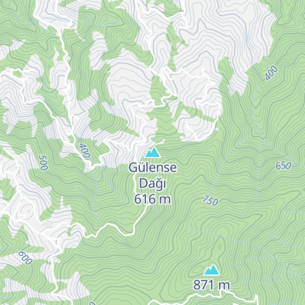 Map of Gülense Dağı
